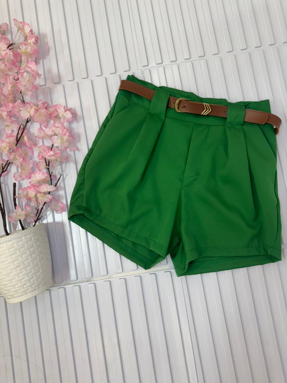 SHORT ALFAIATARIA COM CINTO